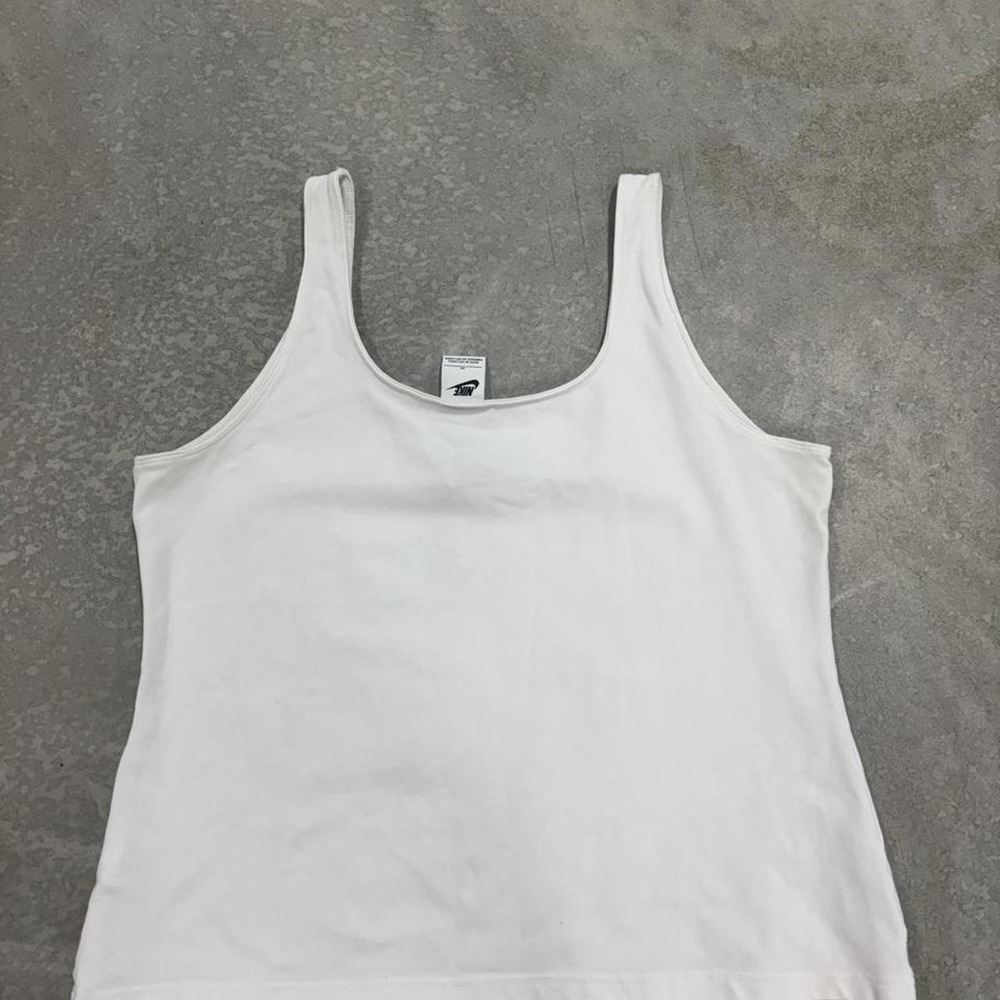 Nike White Tank Top Size 1X - Picture 4 of 5